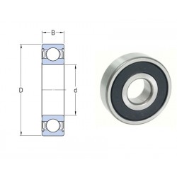 ROULEMENT RIGIDE A 1 RANGEE DE BILLES Nsk 20x37x9 ( 61904-2RS1 )