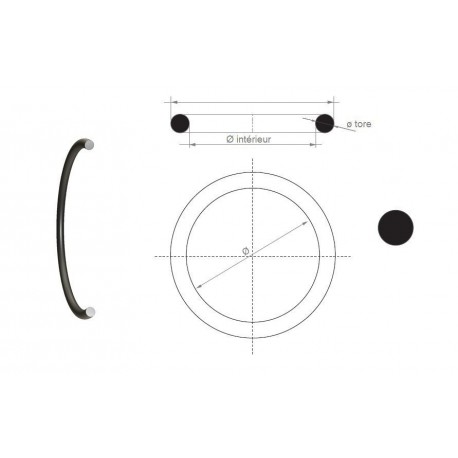 JOINT TORIQUE OR 63.17x2.62 NBR 70