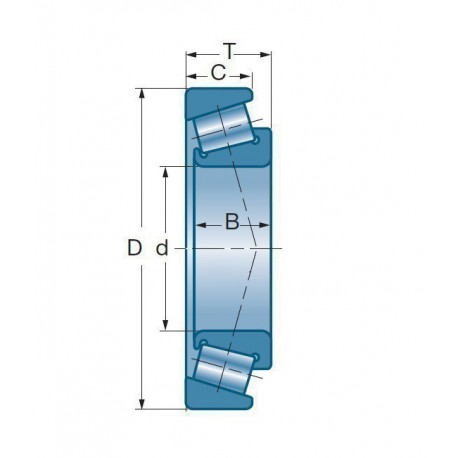 ROULEMENT A ROULEAUX CONIQUES Nsk 50X90X24.75