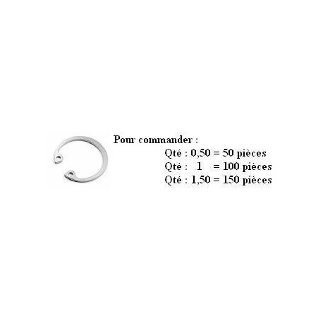 CIRCLIPS INTERIEUR DIN 472 Ø35 ep1.5 ( prix aux 100 pièces )