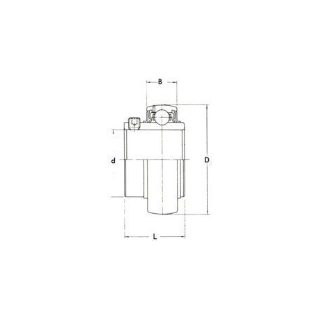 ROULEMENT DE PALIER NsK 40X80X21/49.2 ( SERRAGE A VIS POINTEAU )