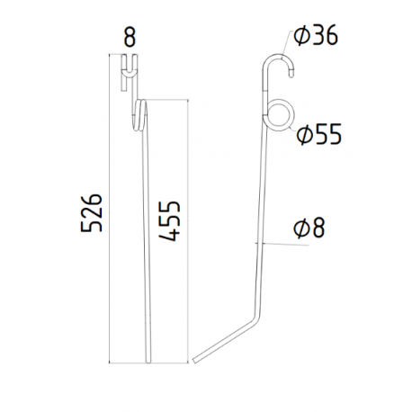 DENT ETRILLE 8 mm TYPE EINBOCK 15099 / GRANGE & WALTER GW479