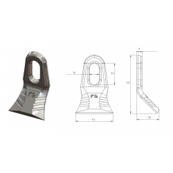 COUTEAU MAXI MILLENIUM FORGES GORCE ( mini commande par 100 )