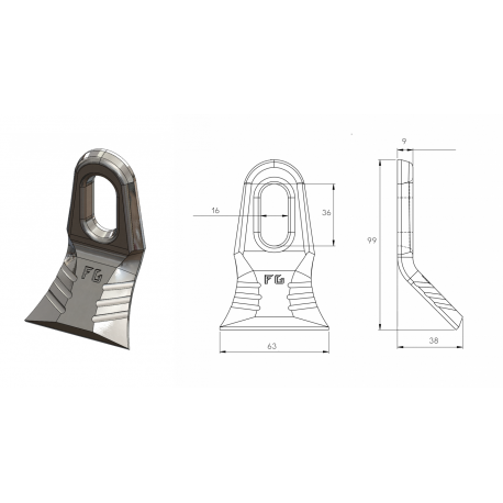 COUTEAU MAXI MILLENIUM FORGES GORCE ( mini commande par 100 )