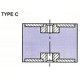 PLOT ANTI VIBRATOIRE ( SILENT BLOC ) TYPE C 50x50 M10 